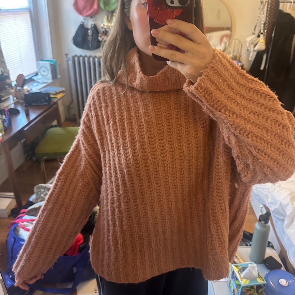 Free People Knit Turtleneck Sweater